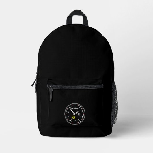 Altimeter Pilot Aviation Geek Bedruckter Rucksack (Vorderseite)