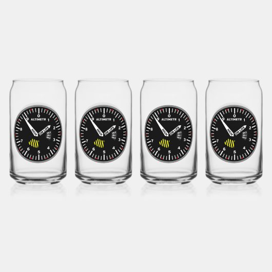 Altimeter Pilot Aviation Geek Dosenglas (Vorderseite)