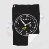 Altimeter Pilot Aviation Geek Golfhandtuch (Insitu)