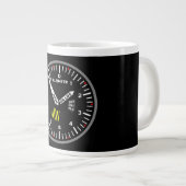 Altimeter Pilot Aviation Geek Jumbo-Tasse (Vorderseite Rechts)