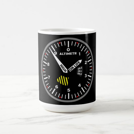 Altimeter Pilot Aviation Geek Kaffeetasse (Mittel)