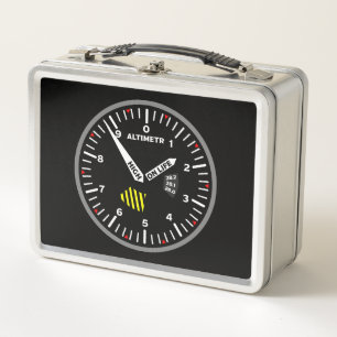 Altimeter Pilot Aviation Geek Metall Brotdose