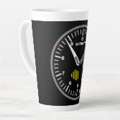 Altimeter Pilot Aviation Geek Milchtasse (Linke Ecke)