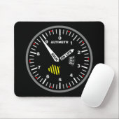 Altimeter Pilot Aviation Geek Mousepad (Mit Mouse)