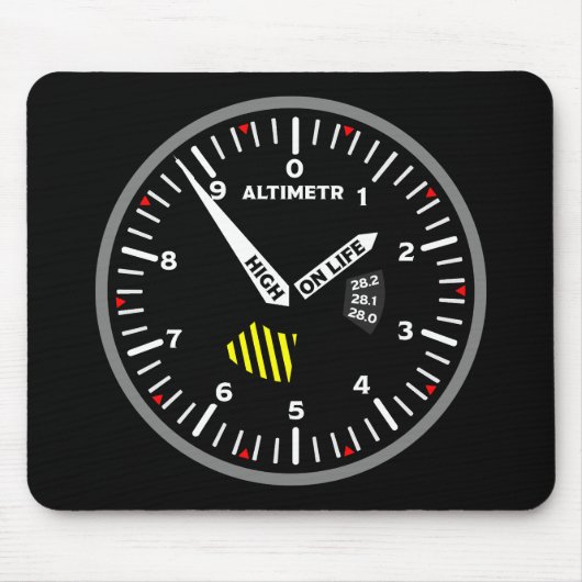 Altimeter Pilot Aviation Geek Mousepad (Vorne)