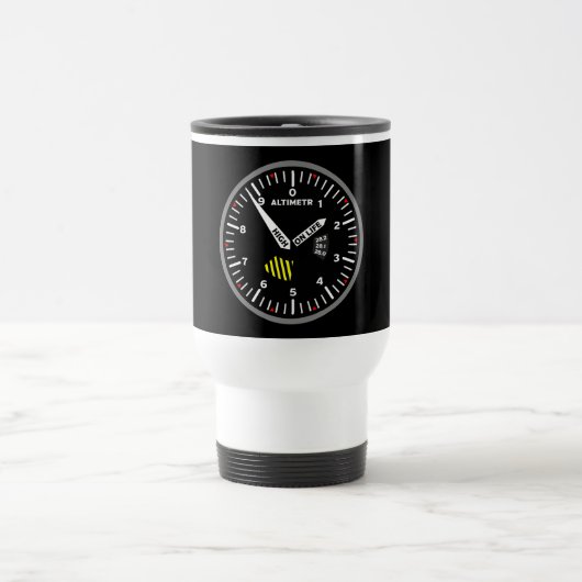 Altimeter Pilot Aviation Geek Reisebecher (Mittel)
