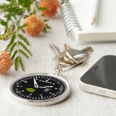 Altimeter Pilot Aviation Geek Schlüsselanhänger (Seite)