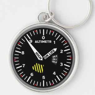 Altimeter Pilot Aviation Geek Schlüsselanhänger