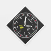 Altimeter Pilot Aviation Geek Serviette (Ecke)