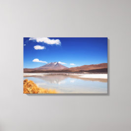 Altiplano Landschaft mit Vulkan in Bolivien Leinwanddruck