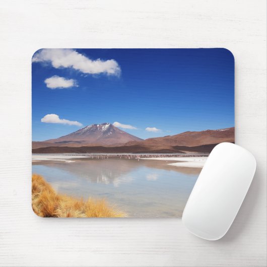 Altiplano Landschaft mit Vulkan in Bolivien Mousepad (Mit Mouse)