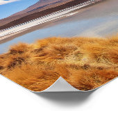 Altiplano Landschaft mit Vulkan in Bolivien Poster (Ecke)
