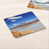 Altiplano Landschaft mit Vulkan in Bolivien Rechteckiger Pappuntersetzer (angewinkelt)