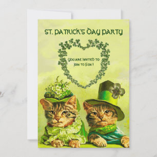 ALTIRISCHE KATZEN, ST. PATRICK'S DAY PARTY EINLADUNG