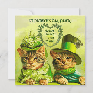 ALTIRISCHE KATZEN, ST. PATRICK'S DAY PARTY EINLADUNG