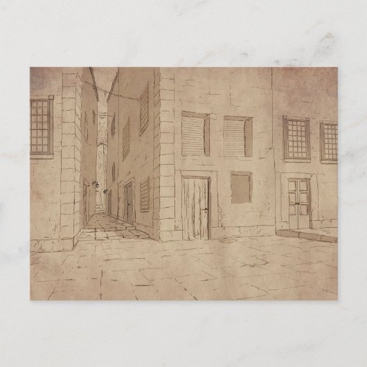 Altitalienische Postkarte (Vorderseite)