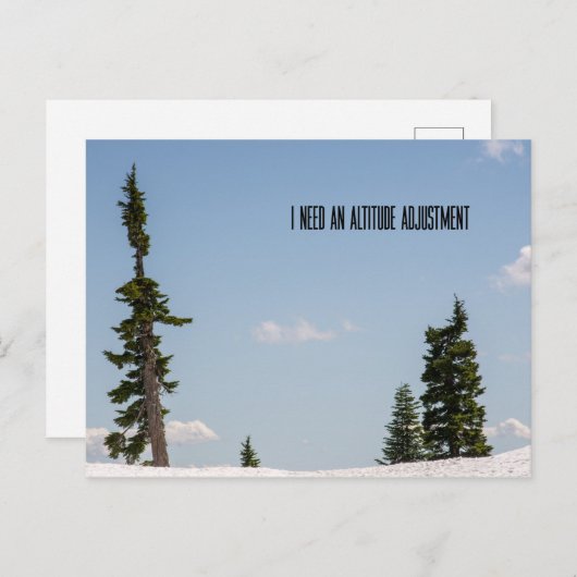 Altitude Adjustment Postkarte (Vorne/Hinten)