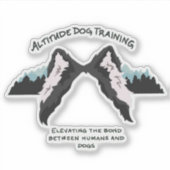 Altitude dog training die cut sticker (Vorderseite)