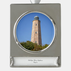 Altkap-Henry-Leuchtturm Banner-Ornament Silber