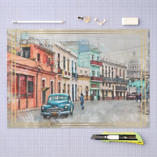 Altklassische Autos Seidenpapier (Handwerk)