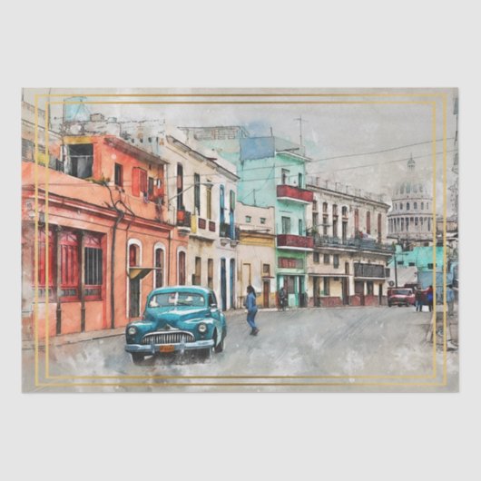 Altklassische Autos Seidenpapier (Vorderseite)