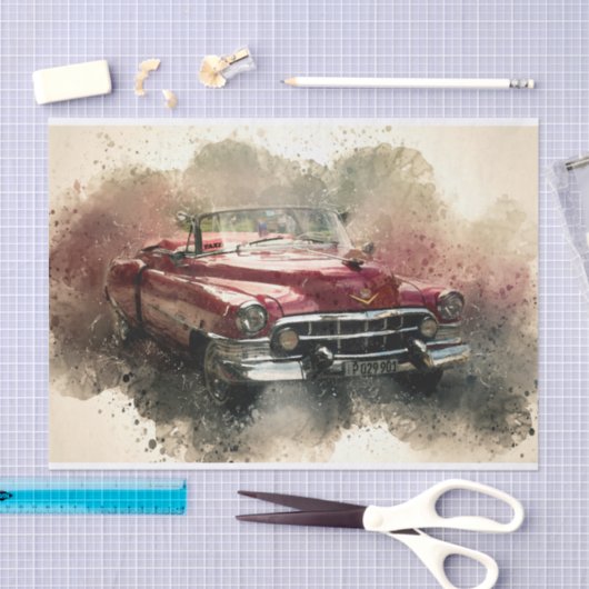 Altklassische Autos Seidenpapier (Handwerk)