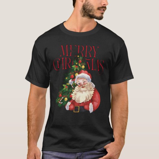 Altklassischer Santa T-Shirt (Vorderseite)