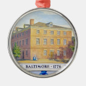 Altkongresshalle in Baltimore, Maryland Ornament Aus Metall (Vorne)