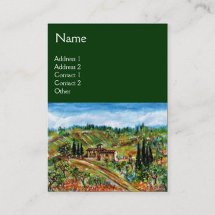 ALTLANDWIRTSCHAFT IN DER Toskana, grün Visitenkarte