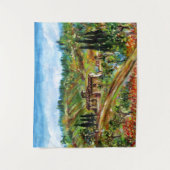 ALTLANDWIRTSCHAFT IN DER TUSKANISCHEN LANDSCHAFT WANDTEPPICH (Vorderseite)