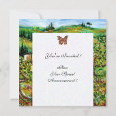 ALTLANDWIRTSCHAFT IN GRÜNER TUSKANISCHER LANDSCHAF EINLADUNG (Rückseite)