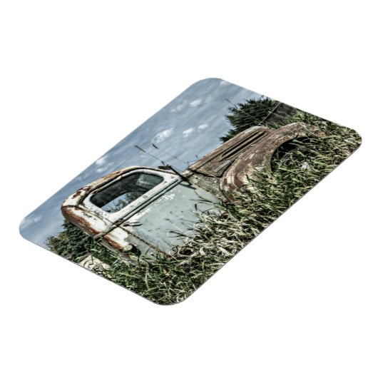 Altlaster - Vintages, robustes Nutzfahrzeug Magnet (Linke Seite)