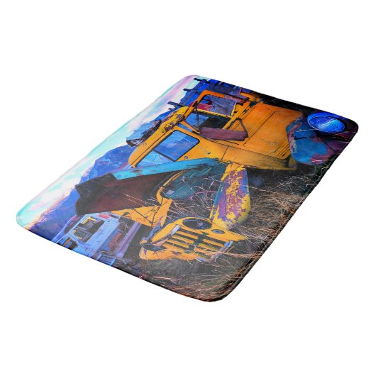 Altlastwagen Badematte (Schrägansicht)