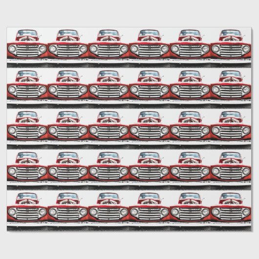 Altlastwagen Geschenkpapier (Flach)