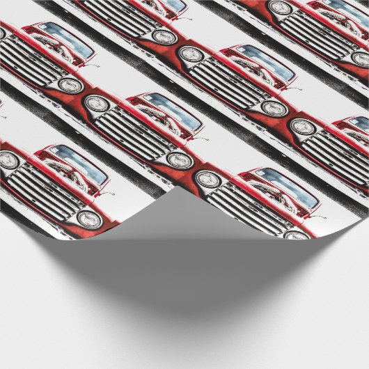 Altlastwagen Geschenkpapier (Ecke)