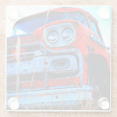 Altlastwagen Glasuntersetzer (Rückseite)