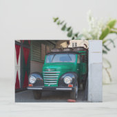 Altlastwagen mit Bier - Einladung (Stehend Vorderseite)