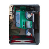 Altlastwagen mit Bier - Magnet (Vertikal)