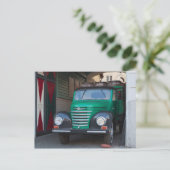 Altlastwagen mit Bier - Postkarte (Stehend Vorderseite)