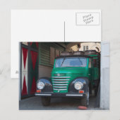 Altlastwagen mit Bier - Postkarte (Vorne/Hinten)