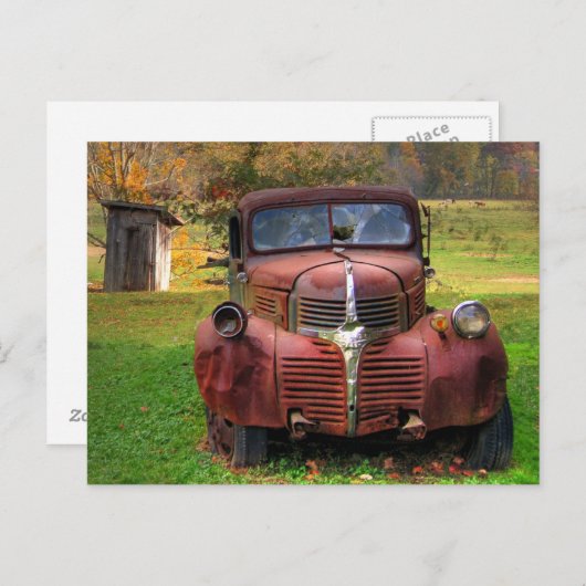 Altlastwagen Postkarte (Vorne/Hinten)