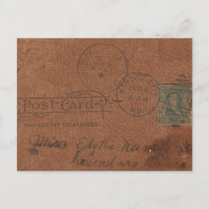 Altleder Postkarte zurück