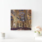 Altlerchenfelder Kirche Wien Quadratische Wanduhr (Zuhause)