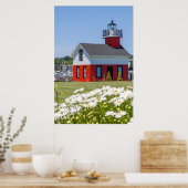 AltLeuchtturm, am Kalamazosee, Saugatuck Poster (Küche)