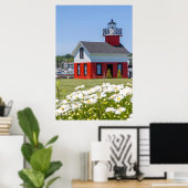 AltLeuchtturm, am Kalamazosee, Saugatuck Poster (Heimbüro)