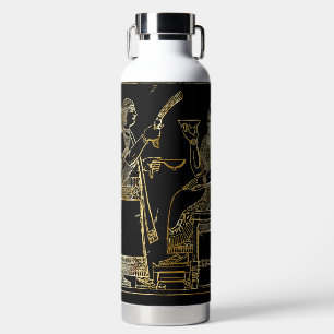 Altmesopotamisches Goldrelief Trinkflasche