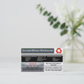 Altmetall-Abbau-Visitenkarte - weiße Version Visitenkarte (Stehend Vorderseite)