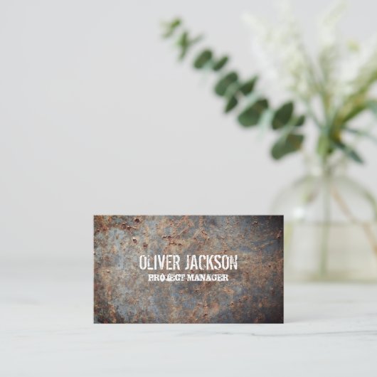 Altmetall Visitenkarte (Stehend Vorderseite)