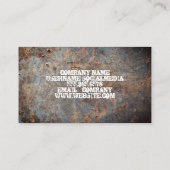 Altmetall Visitenkarte (Rückseite)