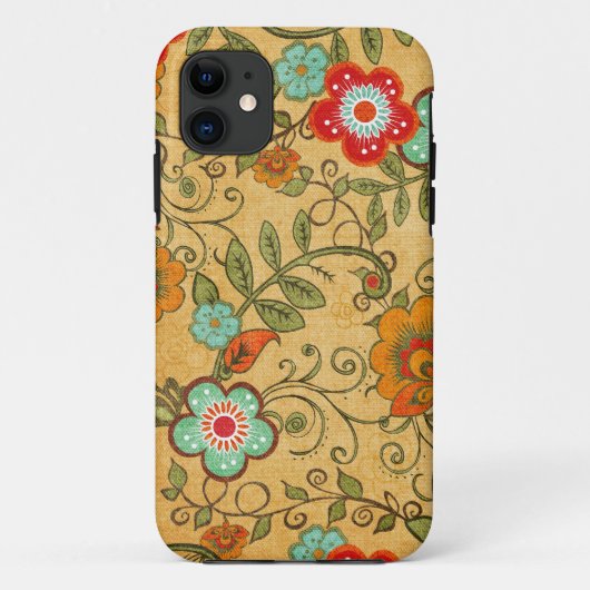 Altmodisch Blumig Case-Mate iPhone Hülle (Rückseite)